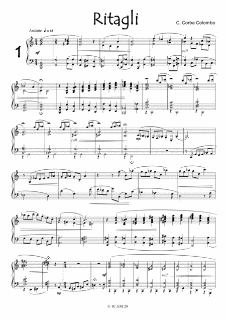 Ritagli per pianoforte