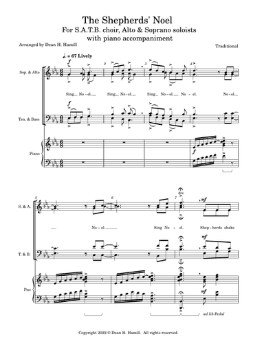 The Shepherds' Noel (arr. Dean H. Hamill)