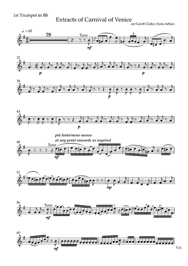 Carnival of Venice (arr. Geoff Cloke)