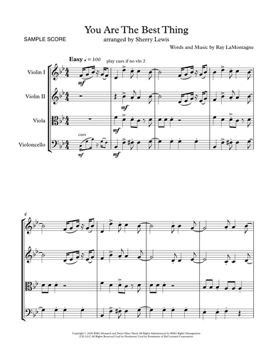 You Are The Best Thing (arr. Sherry Lewis)