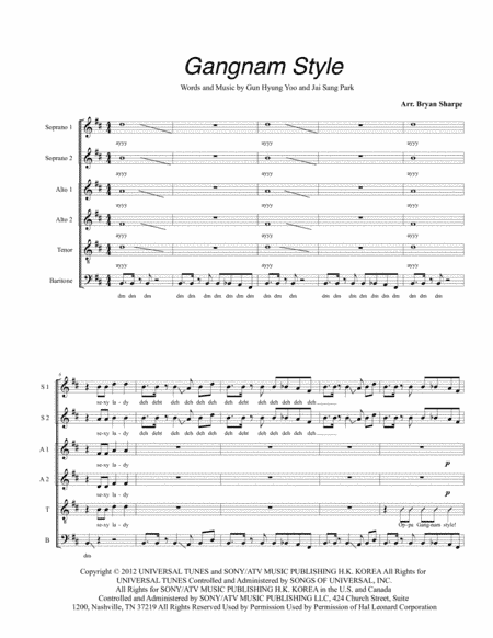 Gangnam Style (arr. Bryan Sharpe)