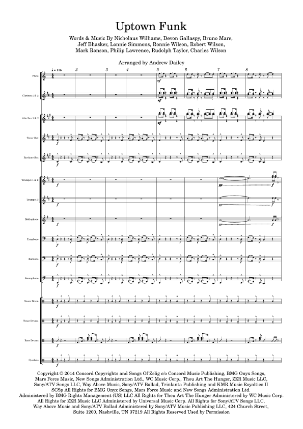 Uptown Funk (arr. Andrew Dailey)