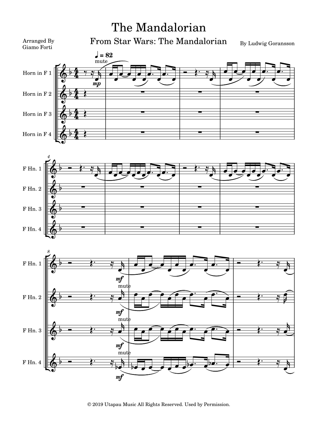 The Mandalorian (arr. Giamo Forti)