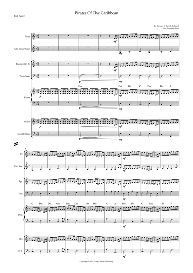 Pirates Of The Caribbean (arr. Fernando Britto)