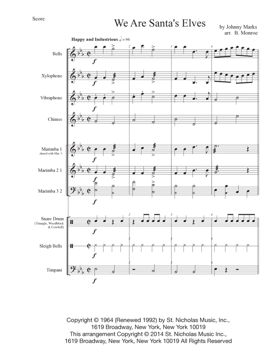 We Are Santa's Elves (arr. Brian Monroe)
