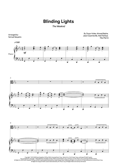 Blinding Lights (arr. Samuel Sequeira)