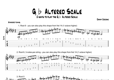 Gb Altered Scale (5 Ways to Play)