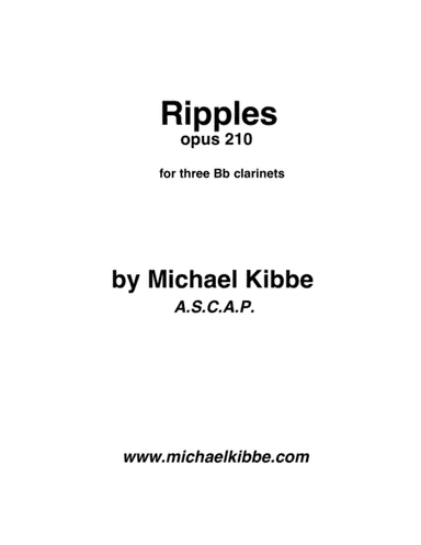 Ripples, opus 210