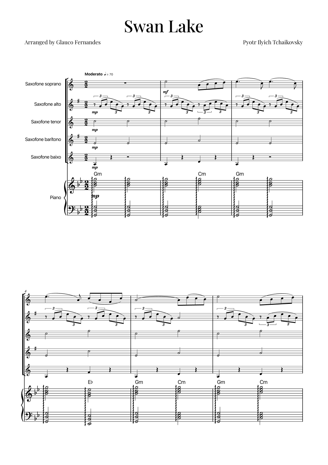 Swan Lake (arr. Glauco Fernandes)