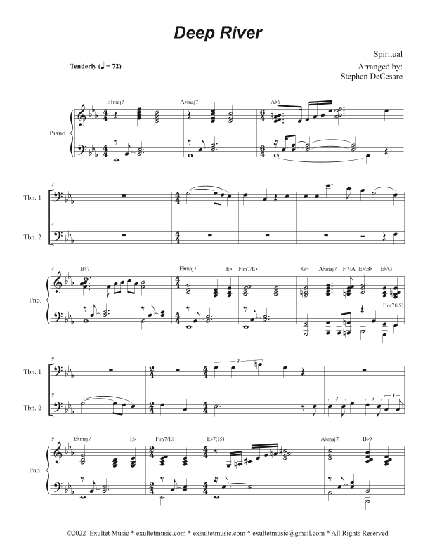 Deep River (Trombone Duet) (arr. Stephen DeCesare)