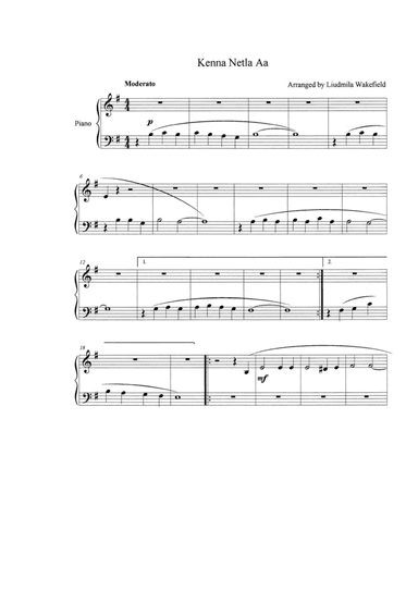Kenna Netla Aa (arr. Liudmila Waakefield)