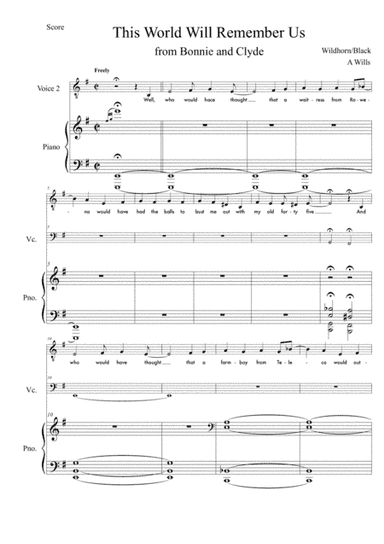 The World Will Remember Us (arr. Adam Willls)