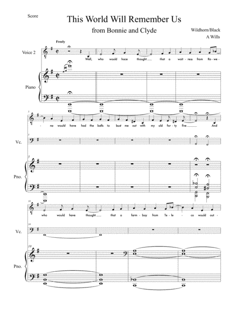 The World Will Remember Us (arr. Adam Willls)