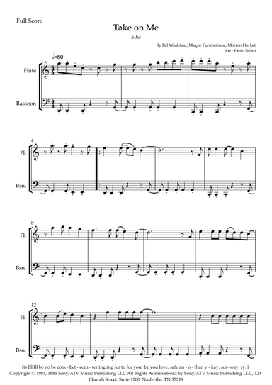 Take On Me (arr. Fabio Britto)