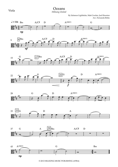 Oceans (where Feet May Fail) (arr. Fernando Britto)