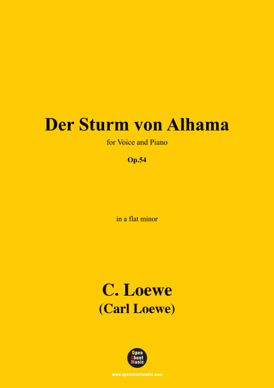 C. Loewe-Der Sturm von Alhama,in a flat minor,Op.54 (arr. OSM Press)