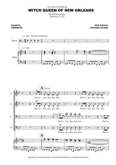 The Witch Queen Of New Orleans (arr. Stephanie Teh)