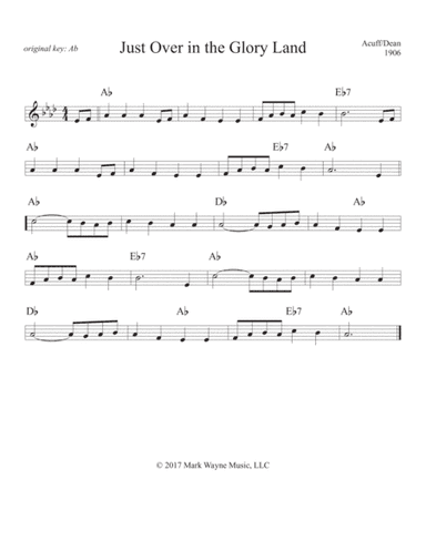 Just Over in the Glory Land (arr. Mark W. Huxhold)