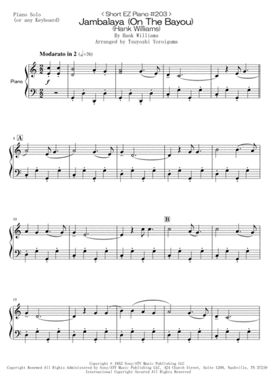Jambalaya (on The Bayou) (arr. Tsuyoshi Yoroiguma)