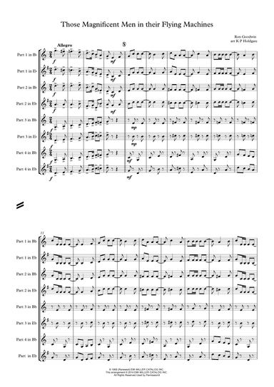 Those Magnificent Men In Their Flying Machines (arr. Kevin P Holdgate)