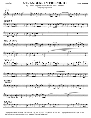 Strangers In The Night (arr. Jorge Juárez)