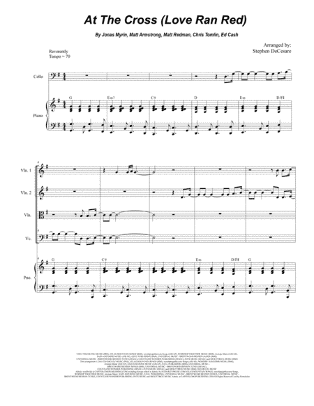 At The Cross (love Ran Red) (arr. Stephen DeCesare)