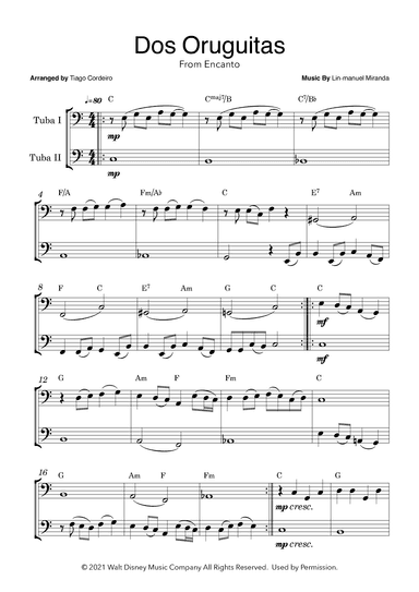Dos Oruguitas (arr. Tiago Cordeiro)