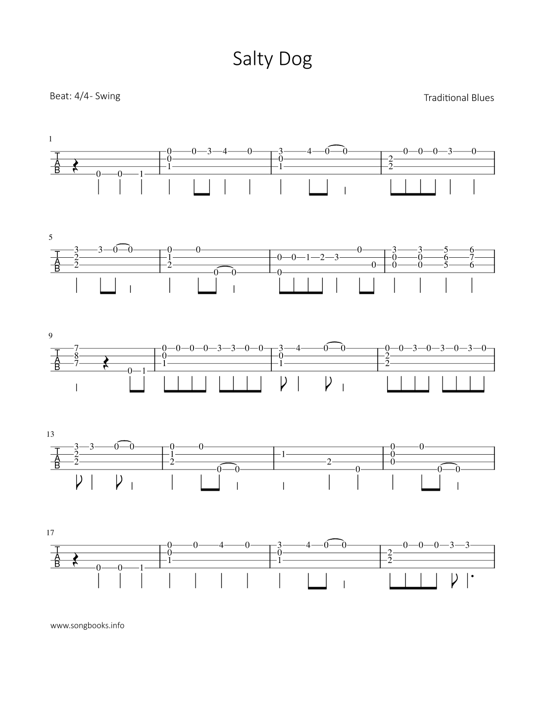 Salty Dog (arr. Bettina Schipp)