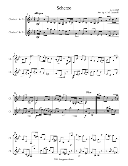 Scherzo (arr. Nick Lacanski)