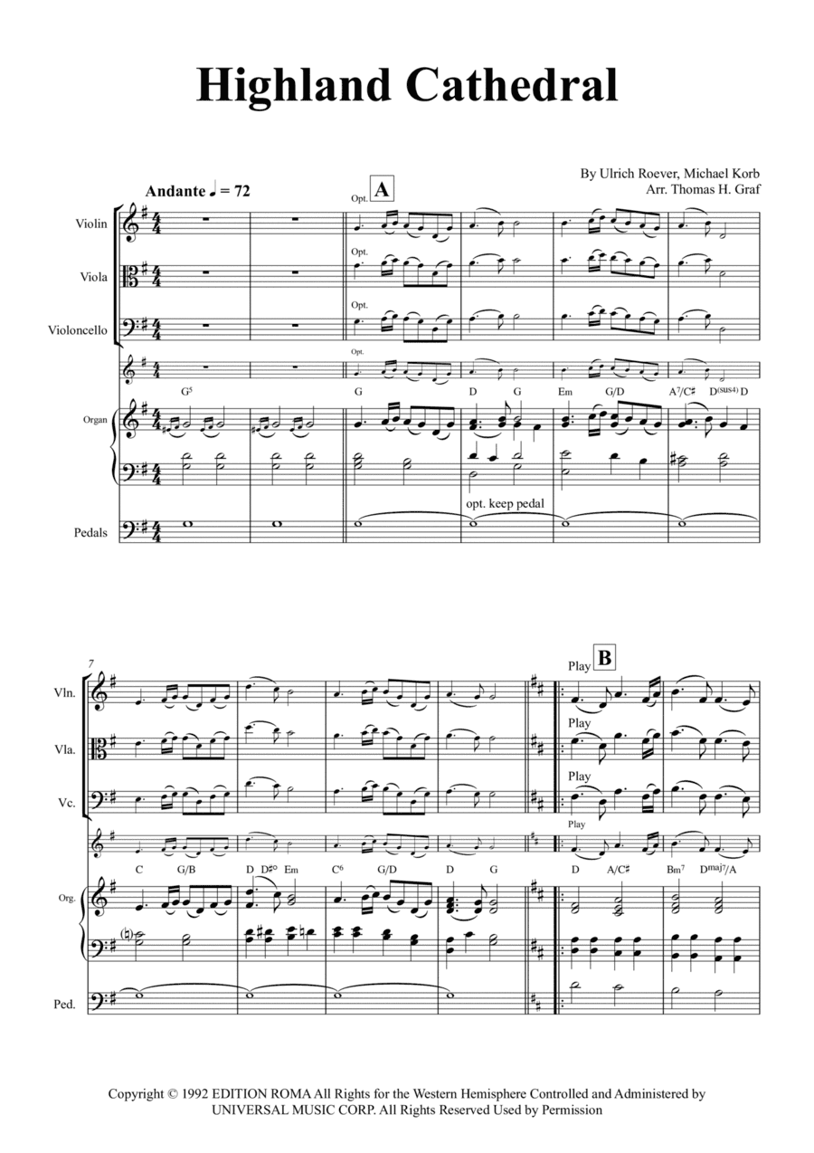 Highland Cathedral (arr. Thomas Graf)