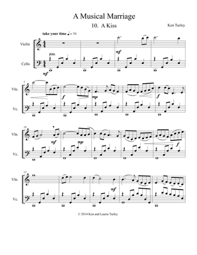 String Duo No 10 from A Musical Marriage "A Kiss"