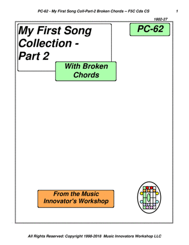 PC-62 - My First Song Collection - Part 2 - With Broken Chords (arr. John M. Honeycutt)