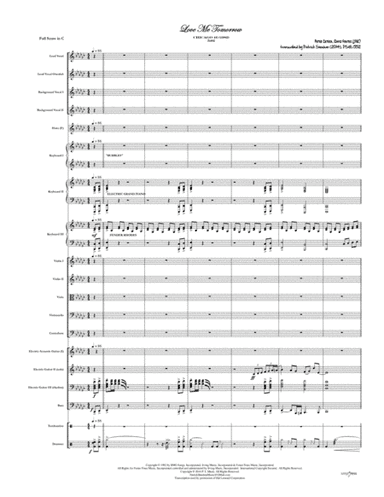 Love Me Tomorrow (arr. Patrick Sheehan)