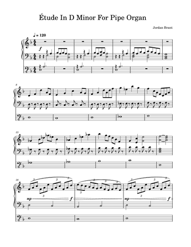 Étude For Pipe Organ