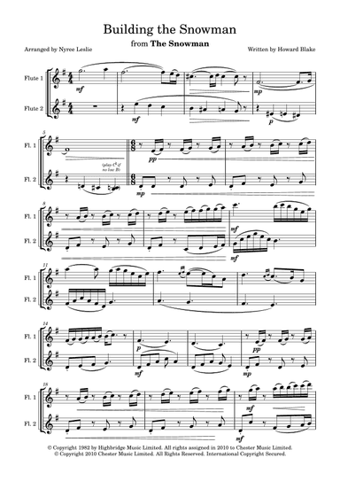 Building The Snowman (arr. Nyree Leslie)