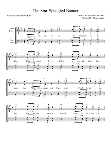 The Star-Spangled Banner (arr. Harry Buerer)