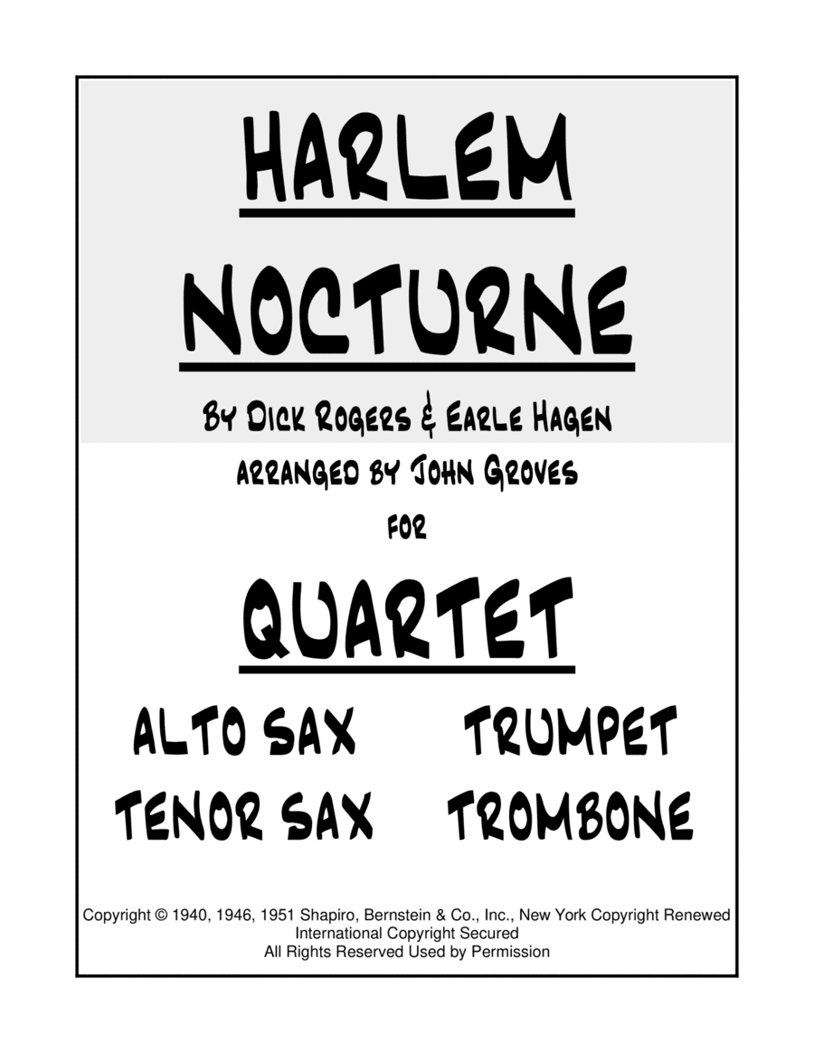 Harlem Nocturne (arr. John Groves)