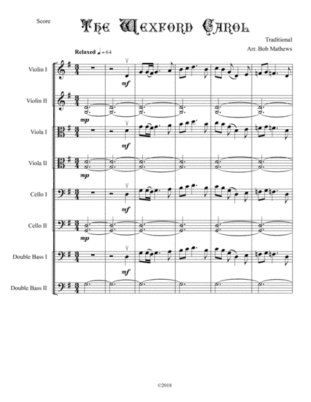 The Wexford Carol for Strings (arr. Bob Mathews)
