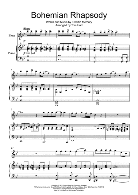 Bohemian Rhapsody (arr. Tom Hart)
