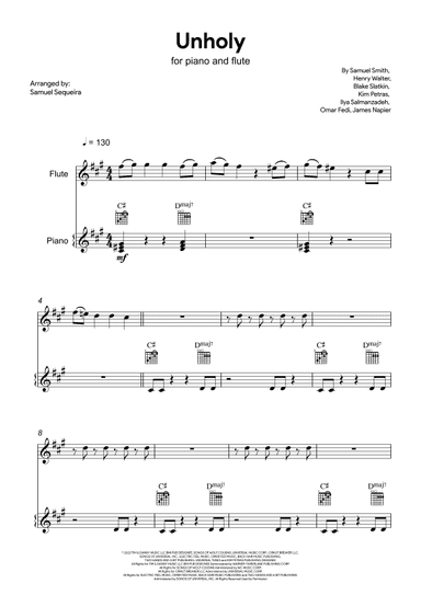 Unholy (arr. Samuel Sequeira)