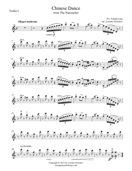 Chinese Dance (arr. Lorento Golofeev)