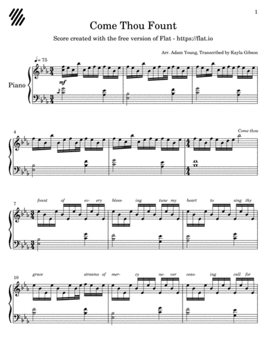 Come Thou Fount (arr. Kayla Gibson)