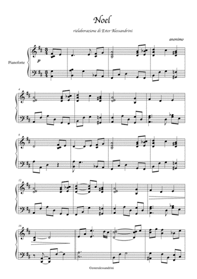 Noel (arr. Ester Alessandrini)