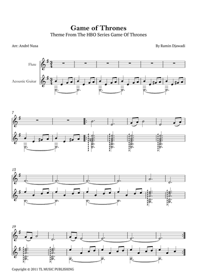 Game Of Thrones (arr. André Nusa)