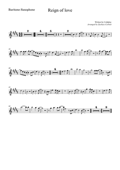 Reign Of Love (arr. Zachary Corbett)