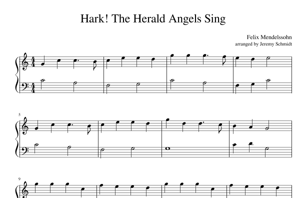 Hark! The Herald Angels Sing (arr. Jeremy Schmidt Music)