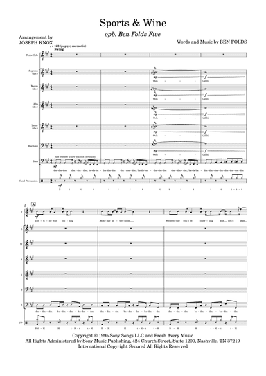 Sports & Wine (arr. Joseph Knox)
