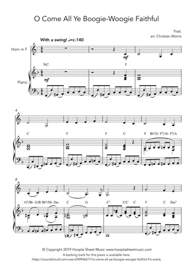 O Come All Ye Boogie-Woogie Faithful (arr. Hoopla Sheet Music)