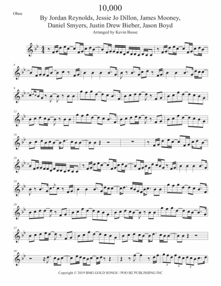 10,000 Hours (arr. Kevin Busse)