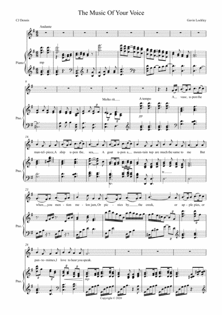The Music Of Your Voice